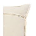 thumbnail image 4 of Laddha Home Designs Hand Stitched Geometric Cotton Lumbar Pillow Cover - 36" - Yellow and White, 4 of 8