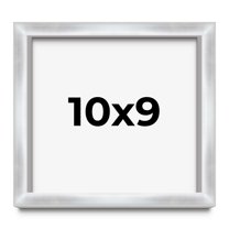 10x9 Frame Silver Whitewashed Wood Grain Solid Wood Shadow Box | 0.75 Inch Moulding Width | 0.75