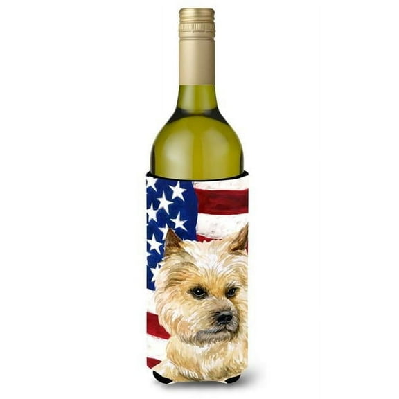 Cairn Terrier Patriotic Wine Bottle Beverge Insulator Hugger