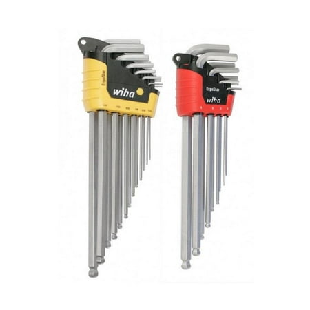 

Wiha Ergostar Ball Hex Metric And Inch L-Key 22 Pc. Set