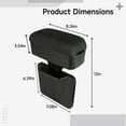 thumbnail image 4 of Car Armrest Storage Box, Adjustable Armrest Height, Multifunctional Organizer, Center Console Protector, Universal Fit for Most Vehicles, 4 of 5