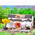 thumbnail image 3 of Casa de de Artesanía Creativa con Muebles led lámpara Y Caja de Batería de Moderno Moderno 3D Rompecabezas Auto Ensamblaje CUTICAT Casa de muñecas artesanales, 3 of 8