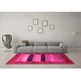 thumbnail image 3 of Ahgly Company Indoor Rectangle Abstract Pink Contemporary Area Rugs, 5' x 8', 3 of 4