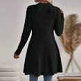 thumbnail image 5 of Enjoytime Cardigan for Women Open Front Long Sleeve Long Cardigans Fall Winter Warm Cozy Casual Ribbed Knit Sweater Coat, 5 of 5