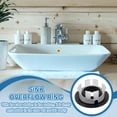 thumbnail image 5 of Uxcell Sink Overflow Ring, Bathroom Sink Overflow Drain Cover for Kitchen Basin Matte Black, 5 of 7
