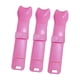 thumbnail image 5 of 3 piezas de comederos de tiras para gatos, soporte para cuchara exprimidora de tiras para puré líquido Rosa, 5 of 9