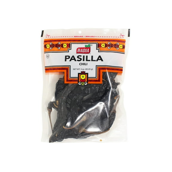 Pack of 12, Badia Pasilla (Negro Largo) Chili, 3 oz