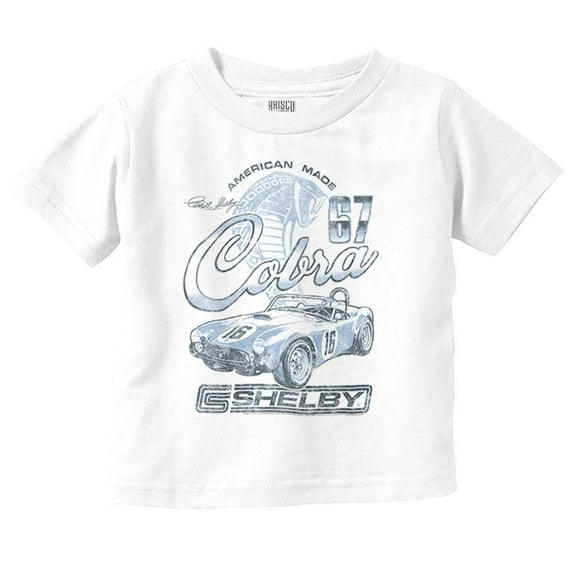 Shelby American Made Cobra Racecar Toddler Boy Girl T Shirt Infant Toddler Brisco Brands 6M