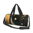 thumbnail image 1 of Fotbe Abstract Gold Floral Galaxy Bolsa Deportiva de Lona Plegable con Estampado, Bolsa de Gimnasio con Bolsillo Seco/Húmedo, Bolsa de Viaje Ultraligera de Gran Capacidad, 1 of 6