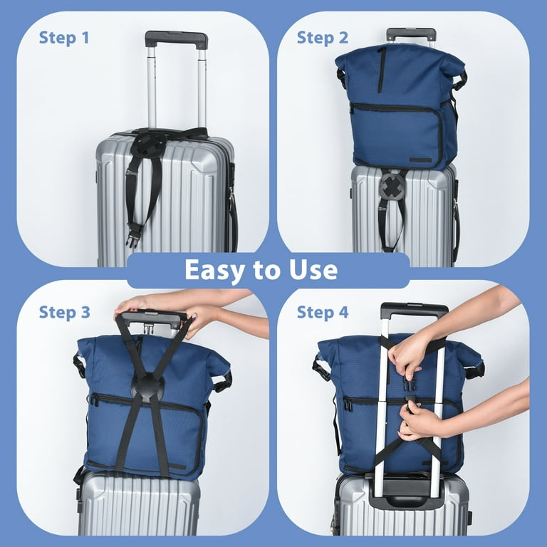  4 Pack Luggage Straps, Adjustable Suitcase Belts