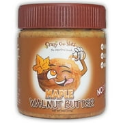 Crazy Go Nuts Walnut Butter - Maple, 9 oz (1-Pack) - Healthy Snacks, Keto, Vegan, Low Carb, Gluten Free, Superfood