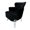 thumbnail image 3 of Sillon Vintage Individual Terciopelo Negro, 3 of 3