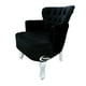 thumbnail image 3 of Sillon Vintage Individual Terciopelo Negro, 3 of 3
