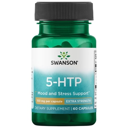 Swanson Extra Strength 5-HTP (60 Capsules, 100mg Each)