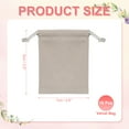thumbnail image 2 of Uxcell Velvet Jewelry Bags with Drawstrings for Jewelry Candy Christmas Party Silver 3 x 4 Inch, 2 of 7