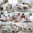 thumbnail image 5 of 3 Piece Black White Vintage Rooster Duvet Cover Set Twin Size,Microfiber Comforter/Quilt Cover with Corner Ties and 2 Pillowcases,Watercolor Farmhouse Animals All Season Bedding with Zipper Closure, 5 of 8