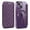 Purple, variant on ShellTech Compatible with iPhone 15 6.1" Wallet Case, Magnetic Case with RFID Blocking Credit Card Holder, Personalized Leather Textured Flip Phone Casefor iPhone 15,Royalblue