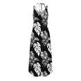 thumbnail image 5 of Dvprdro Women's Summer Tank Dress Fashion Floral V Neck Spaghetti Strap Side Split Casual Loose Beach Sun Long Maxi Dress, 5 of 5