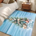 thumbnail image 5 of Merry Christmas Washable Area Rugs 2.7'x5', Shell Starfish Coastal Marine Life Tree Low Pile Throw Living Room Rug Non-Slip Sturdy Edge Binding Carpet for Indoor Entryway Bedside Kitchen, 5 of 9