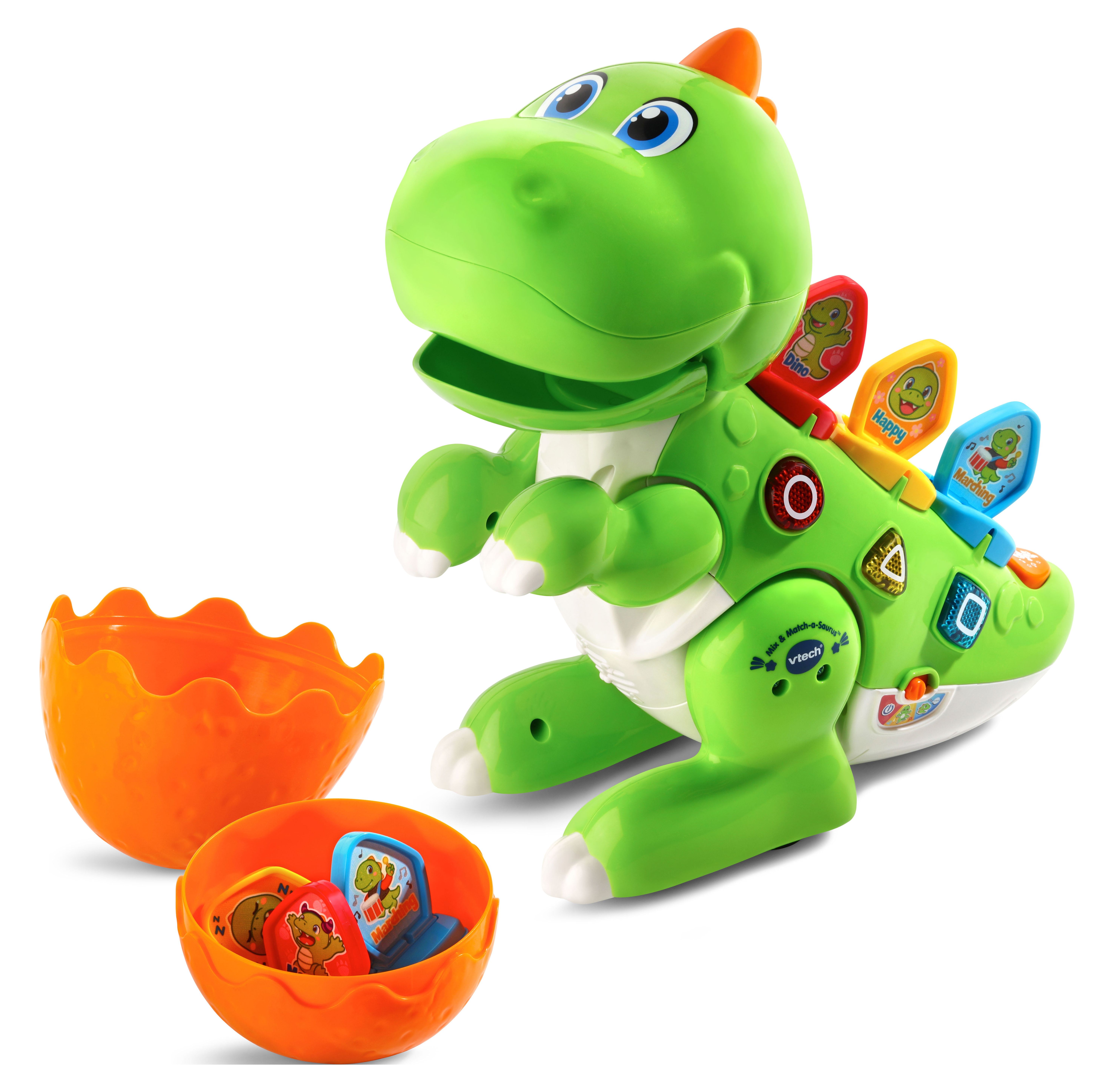 VTech Mix and Match-a-Saurus, Dinosaur Learning Toy for Kids, Green - image 8 of 10