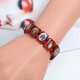 thumbnail image 3 of Piezas Rosario De Madera Pulsera De Jesús Brazalete Elástico con Imágenes De Santos Religiosos Dioses Santos Católicos Diosa Pulsera De Manifestación De Oración-y, 3 of 5
