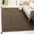 thumbnail image 2 of SAFAVIEH Montauk Bijar Solid Cotton Area Rug, Brown/Black, 6' x 9', 2 of 6