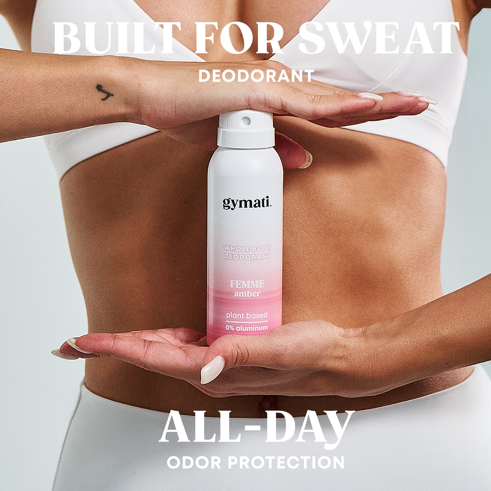 Gymati Natural Deodorant Whole Body Spray For Women | Aluminum Free | Made in USA | 3.4 oz /Travel Size