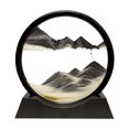 thumbnail image 1 of Art de Sable en Mouvement Décor Océan, Paysage Marin 3D Liquide, Cadre en Verre Rond, 1 of 7