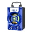 thumbnail image 2 of Altavoces de Karaoke Perfecl 8H 1200mAh 5.0 LED TF Azul, 2 of 4