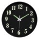 thumbnail image 3 of Reloj de pared luminoso que brilla en la oscuridad, 25 cm, silencioso, para baño. Estilo F, 3 of 9