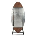thumbnail image 5 of Acme Furniture Brancaster Wine Cooler Cabinet in Retro Brown and Aluminum, 5 of 7