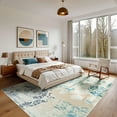 thumbnail image 2 of Ultrug Modern Abstract Rugs Vintage Area Rug Soft Indoor Carpet for Bedroom Living Room Home Decor,8'x10',Light Yellow, 2 of 7