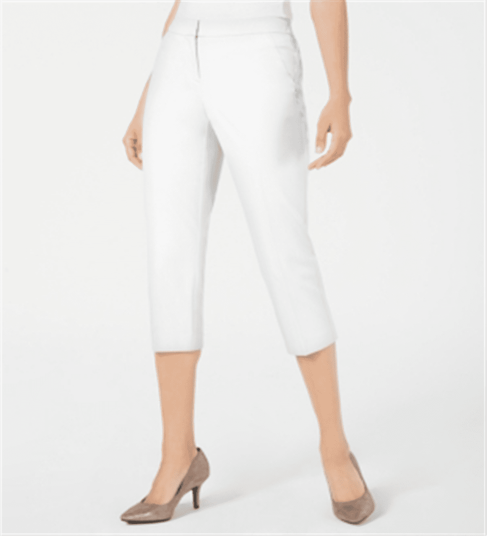 Alfani Women's Capri Pants White Size 6P - Walmart.com