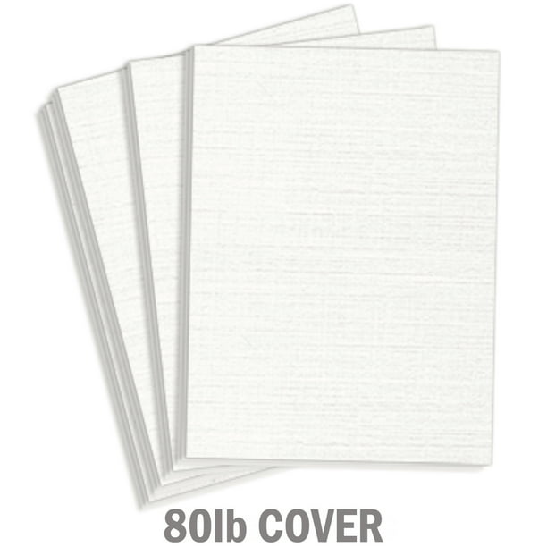 Hamilco 5x7 White Linen Cardstock Paper Blank Index Cards Card Stock