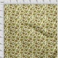 thumbnail image 4 of oneOone Cotton Poplin Light Yellow Fabric Floral Retro Quilting Supplies Print Sewing Fabric By The Yard 42 Inch Wide, 4 of 5