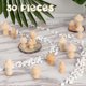 thumbnail image 4 of 30 Pieces Unfinished Wooden Mushroom 6 Sizes Of Natural Wooden Mushrooms For Arts & Crafts Projects, 4 of 5