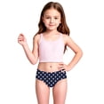 thumbnail image 4 of Toddler Girl's Bikini Sets Two Piece Swimsuit UPF 50+ Sun Rash Guard And Swim Shorts For Beach Pool Summer Swimwear Size 4-5T, 4 of 8