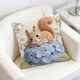 thumbnail image 5 of Uuiauoio Cute Animals Decorative Throw Pillow Cover , Animals Family Animals Outdoor Pillow Cases Square Standard Cushion Cover for Sofa Couch Bed Car 17.72x17.72 inch, 5 of 6
