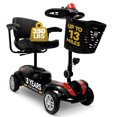 thumbnail image 1 of Comfygo Trottinettes de Mobilité à 4 Roues pour Adultes, Aînés, Capacité de 350 Lb, Rouge, 1 of 5