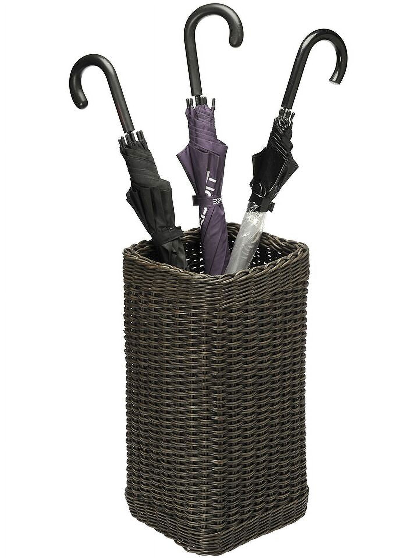 Kouboo Brown Tropical Wicker Umbrella Stand