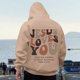 thumbnail image 1 of MHFRRA Sudadera con Capucha y Sudadera para Hombre, Jersey de Manga Larga con Estampado Delantero y Trasero para Uso Informal, Corte Holgado, Ideal para Otoño E Invierno Caqui, 1 of 5