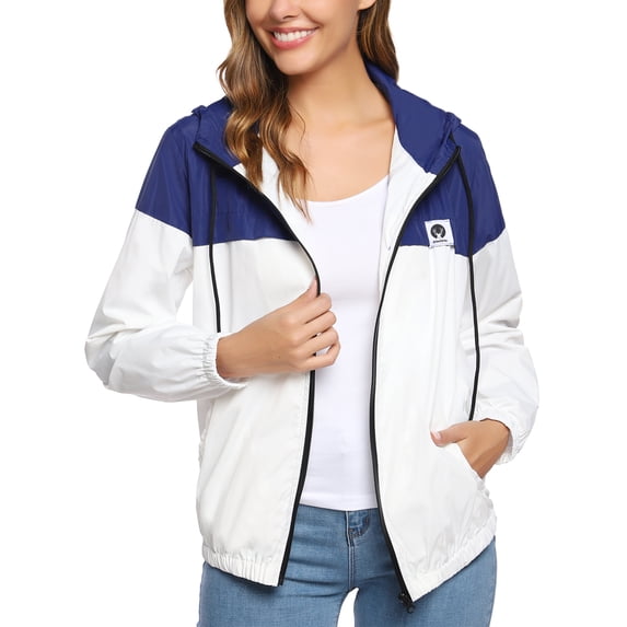 Purcoar Raincoat Women Lightweight Waterproof Rain Jackets Outdoor Hooded Windbreaker XS-XXL