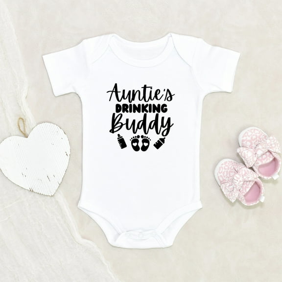 Newbabywishes - Cute Auntie's Drinking Pals Baby Clothes for Boys and Girls - Newborn Baby Clothes