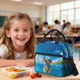 thumbnail image 4 of Xoenoiee Dachshund Underwater Seashell Coral Print Backpack for School Girls Boys 3 in 1 Book Bag with Lunch Box Pencil Case Elementary Students Bookbag School Bag Set Kids Back to School Supplies, 4 of 6