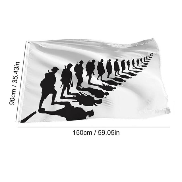 Drapeau en Polyester, Drapeau de Jour de Souvenir Polyester Simple Face Drapeau Robuste Jour du Souvenir Design de Pointe