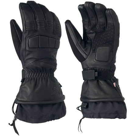 Ski-Doo X-Team Leather Gauntlet Snowmobile Gloves Black 4463561490