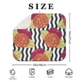 thumbnail image 4 of Microfibre Drying Mat for Kitchen Flowers on Black and White Striped Dish Drying Drainer Mat Absorbent Drying Mat Washing Up for Glass, Plate & Cup 16inch X 18inch, 4 of 7
