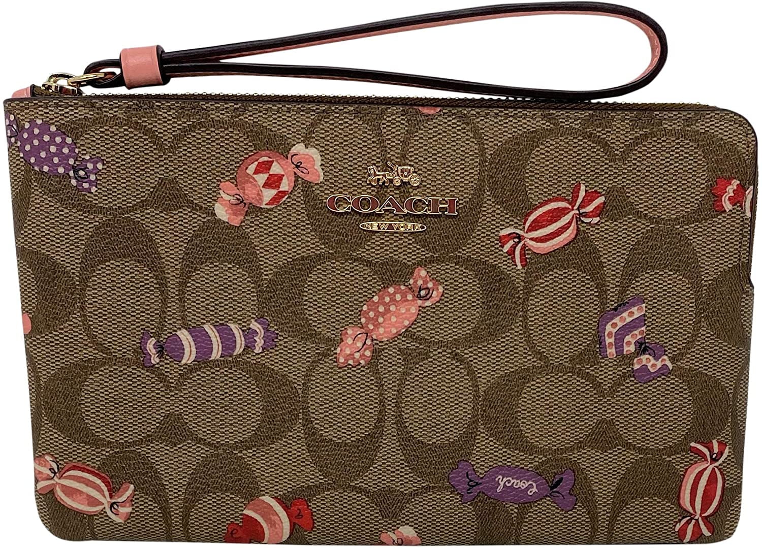 coach candy print wallet