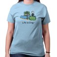 thumbnail image 3 of Life is Crap Nude Beach Funny Shirt Cute Cool Gift Idea Adult T-Shirt Tee, 3 of 7