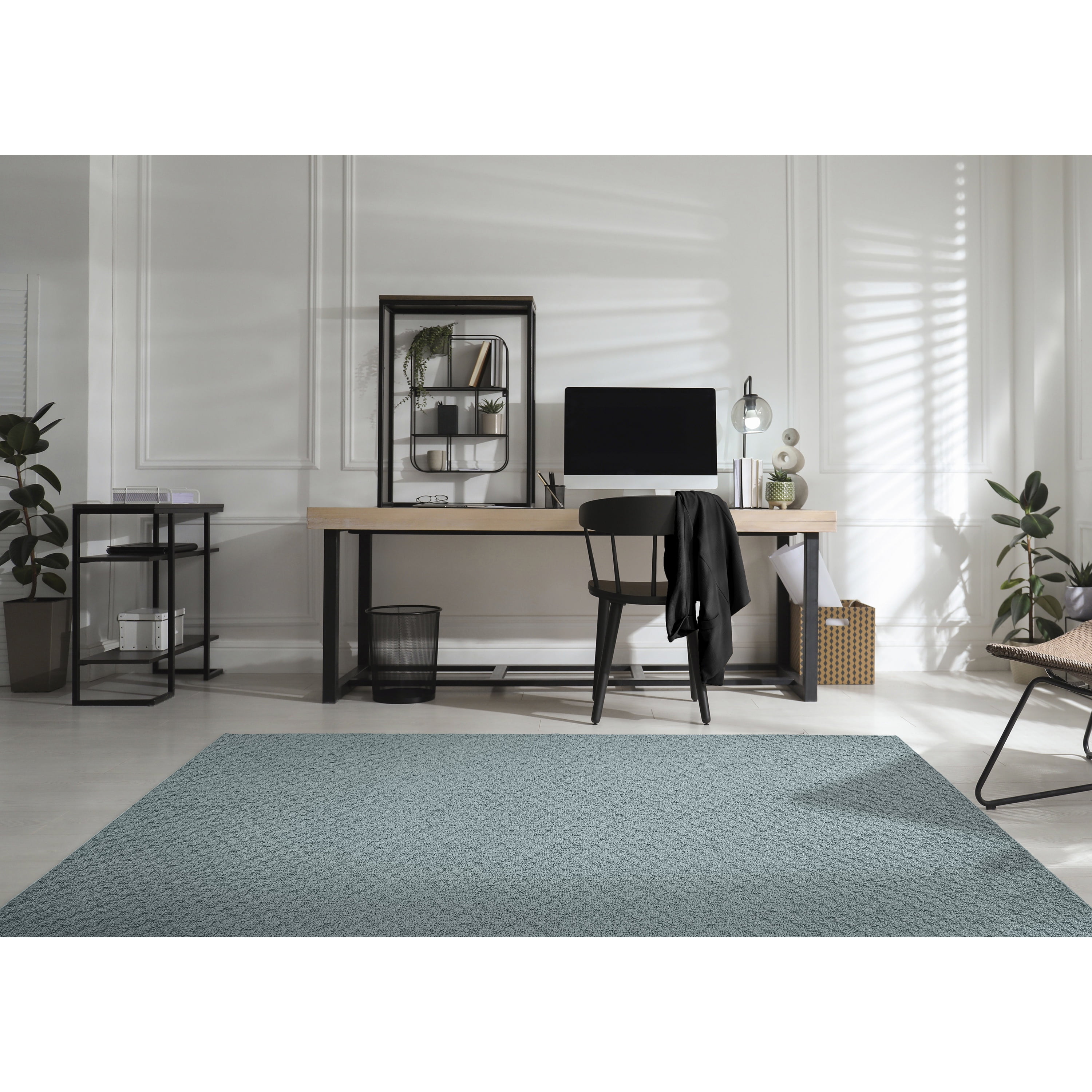 Garland Rug Town Square Sea Foam Indoor Area Rug, 5' x 8'